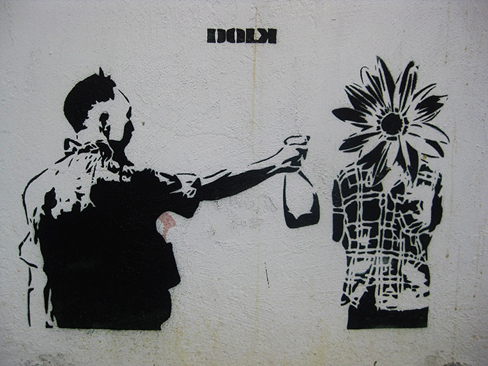 pintura urbana spray stencil