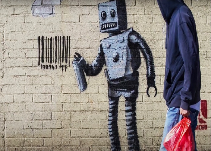 banksy robot
